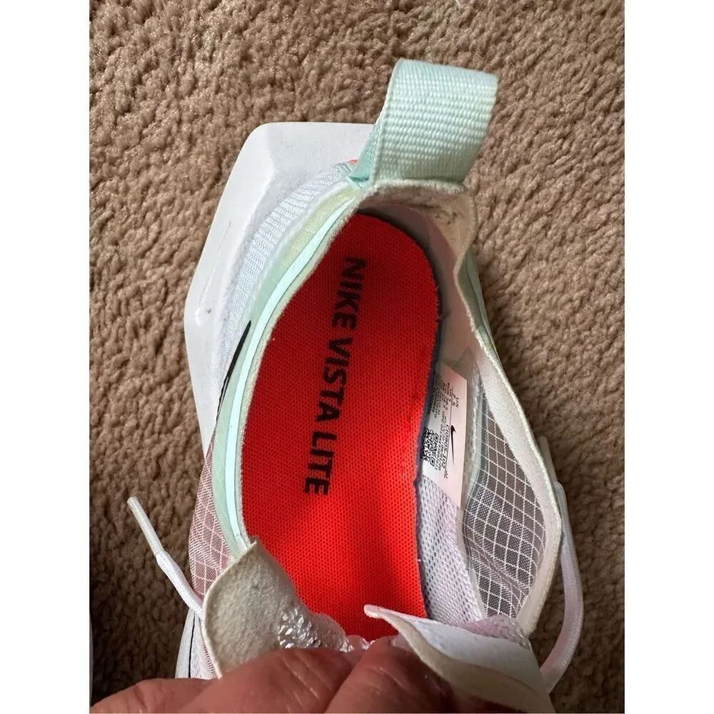 Nike Vista Lite White Bright Crimson Women's Sz 7.5 - Picture 7 of 9